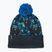 Patagonia Powder Town winter cap across oceans/smolder blue