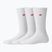 New Balance Patch Logo Crew socks 3 pairs white