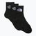 The North Face Multi Sport Cush Quarter Sock trekking socks 3 pairs black