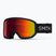 Ski goggles Smith Transfer black/red sol-x mirror