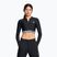 Women's Under Armour Heat Gear Rib 1/4 Zip training top black/black/white