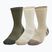 Under Armour Performance Tech Crew 3 pair city khaki/ivory dune/taupe dusk socks