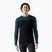 Men's thermal base layer sweatshirt Smartwool Classic Thermal Merino Base Layer Colorblock Crew Boxed twilling blue/black