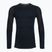 Men's thermal base layer sweatshirt Smartwool Intraknit Thermal Merino Baselayer Colorblock Crew deep navy/charcoal
