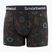 Men's thermal boxer briefs Smartwool Merino Print Boxer Brief Boxed black paisley