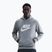 Men's sweatshirt Nike Club Pullover Hoodie dark grey heather/light smoke grey/white