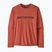 Men's Patagonia Cap Cool Daily Graphic Shirt '73 text logo / potters red x-dye longsleeve