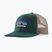 Patagonia P-6 Logo Trucker baseball cap cascade green