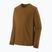 Men's long-sleeve trekking shirt Patagonia Cap Cool Merino Blend LS wolf brown