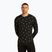 Men's thermal base layer top icebreaker Merino 200 Oasis Crewe Snow Day black/peridot/aop