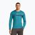 Men's thermal base layer top icebreaker Merino 200 Oasis Crewe Elevation Line topaz