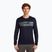 Men's thermal base layer top icebreaker Merino 200 Oasis Crewe Elevation Line midnight navy