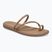 Women's slides Crocs Miami Toe Loop Sandal milk chocolate
