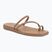 Women's slides Crocs Miami Toe Loop Sandal milk chocolate