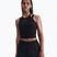 Women's training top Nike One Fitted Dri-Fit Cropped Tank black/dark smoke grey