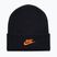 Children's winter hat Nike Peak black/safety orange