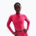 Women's Nike One Fitted Longsleeve Dri-Fit 1/4 Zip Mid Layer rush pink/white