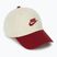 Baseball cap Nike Club Unstructured Futura Wash light khaki/team crimson/team crimson