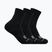 Socks HOKA Quarter Run Sock 3-Pack black/black/black