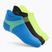 Men's Socks Under Armour Dry Run Lite No Show 3 pairs blue atlantis/black/reflective