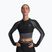 Women's training longsleeve Under Armour HeatGear Rib 1/4 Zip black/castlerock/white