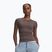 Women's training shirt Under Armour Motion Fitted SS peppercorn/white