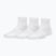 Women's socks Under Armour Vanish 3 Pack white/white/halo gray