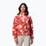 Women's fleece sweatshirt Columbia Helvetia II Printed Cropped Half Snap poppy red/sunscape