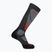 Ski socks Salomon S/Pro Anthracite/Medium Grey/Fiery Red