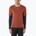 Men's running shirt Salomon Sense Aero GFX Tee SS burnt umber/coffee bean
