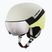 Children's ski helmet HEAD Yuki Visor Jr lime swirl/silver/red