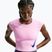 Women's running shirt Nike Tempo Swoosh Run Dri-Fit pink rise/pink rise/old royal