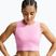 Women's T-shirt Nike Pro pink rise/white