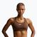 Women's sports bra Nike Swoosh Medium Support cacao wow/white