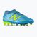 Children's football boots New Balance Tekela Team V5 FG metallic blue/alkaline green