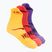 Socks HOKA No-Show Run Sock 3-pack egg yolk/cerise/virtual violet
