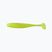 Relax Bass 2.5 Laminated rubber lure 4 pcs chartreuse-hologram glitter BAS25