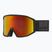 Ski goggles Cairn Frost Pure mat black red