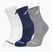 Babolat socks 3 pairs white/estate blue/grey