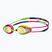 Children's swimming goggles arena Tracks JR Mirror blue yellow violet/fuchsia/green