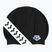 Arena Icons Team Stripe swim cap black and white 001463