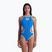 Women's one-piece swimsuit arena One Biglogo One Piece blue river/fluo orange