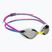 Arena Python Mirror silver/white/fuchsia swimming goggles