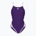 Women's one-piece swimsuit arena Icons Super Fly Back Solid plum / white / plum multi