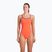 Women's one-piece swimsuit arena Lace Back Solid bright coral/plum