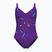 Women's one-piece swimsuit arena Abyss U Back multi plum/plum