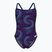 Women's one-piece swimsuit arena Fireflow Challenge Back navy/team redwhiteblue