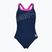 Women's one-piece swimsuit arena Logo Swim Pro navy/shocking pink