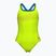 Women's one-piece swimsuit arena Logo Swim Pro artic lime/blue china