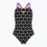Children's one-piece swimsuit arena Multiple Dot Swim Pro Back multi black/orchid